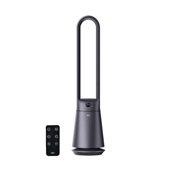 Defy Metallic Grey Bladeless Fan with Remote Control DBF300