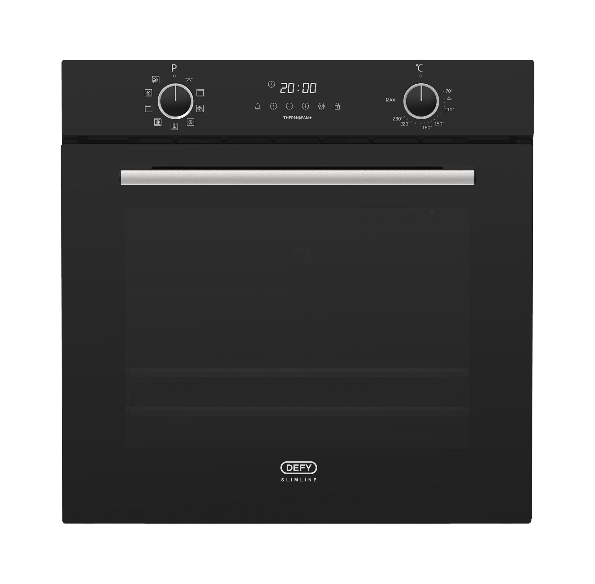 Defy 60cm Built-In Oven with Thermofan+ Black DBO689