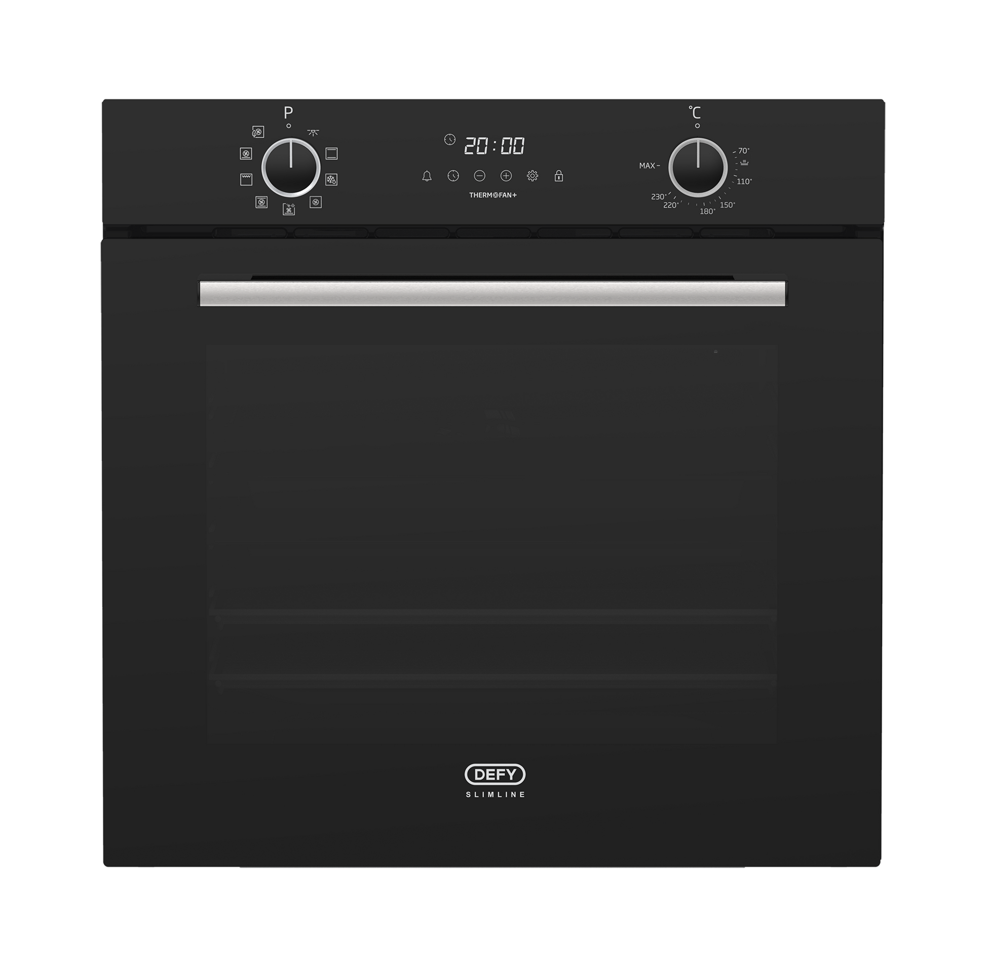 Defy 60cm Built-In Oven with Thermofan+ Black DBO689-1