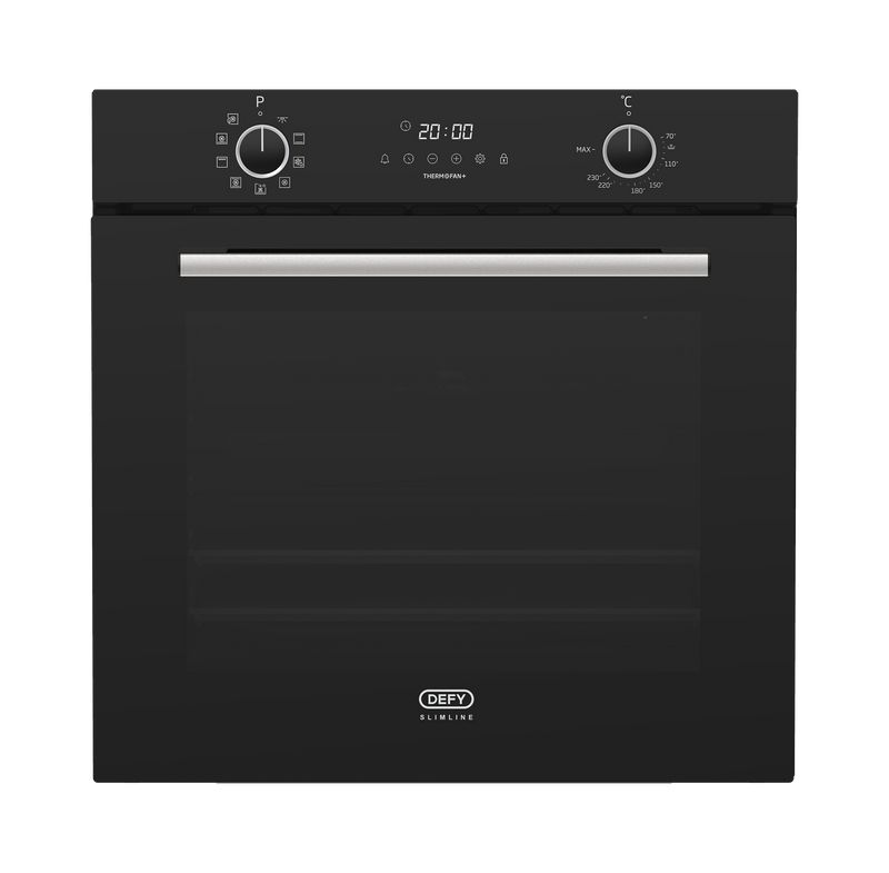 Defy 60cm Built-In Oven with Thermofan+ Black DBO689-1