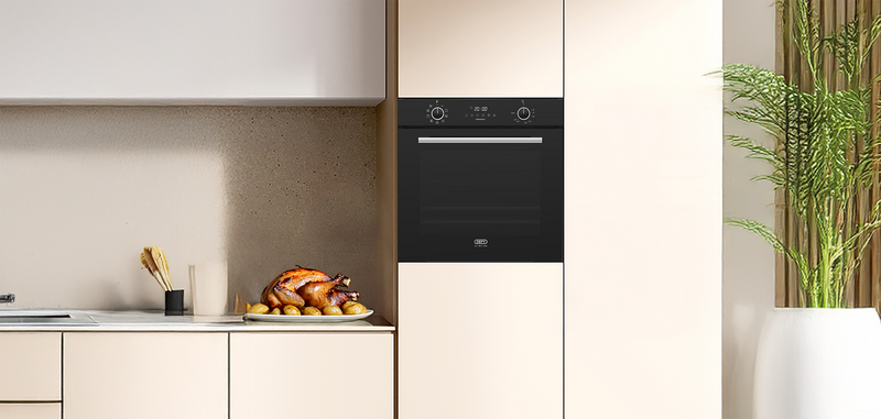Defy 60cm Built-In Oven with Thermofan+ Black DBO689-7