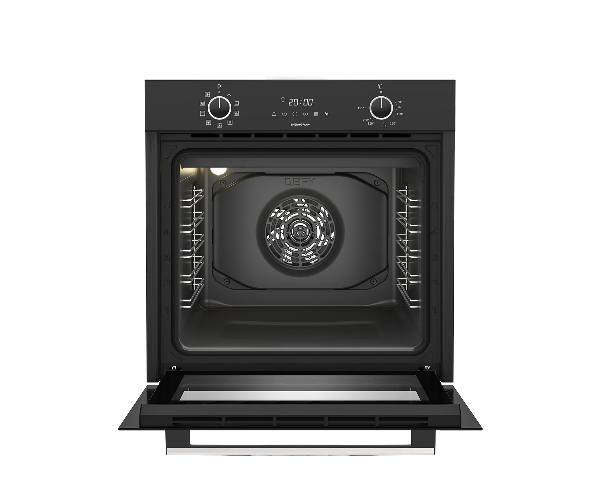 Defy 60cm Built-In Oven with Thermofan+ Black DBO689-2