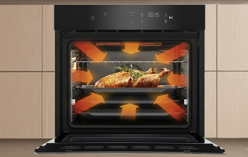 Defy 60cm Built-In Oven with Thermofan+ Black DBO689-8