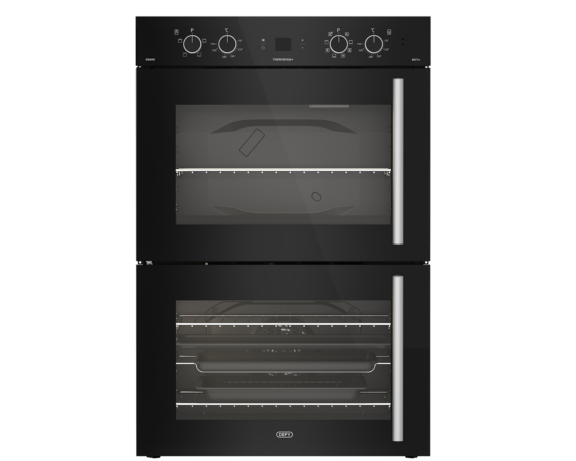 Defy Built In Double Oven Black DBO767