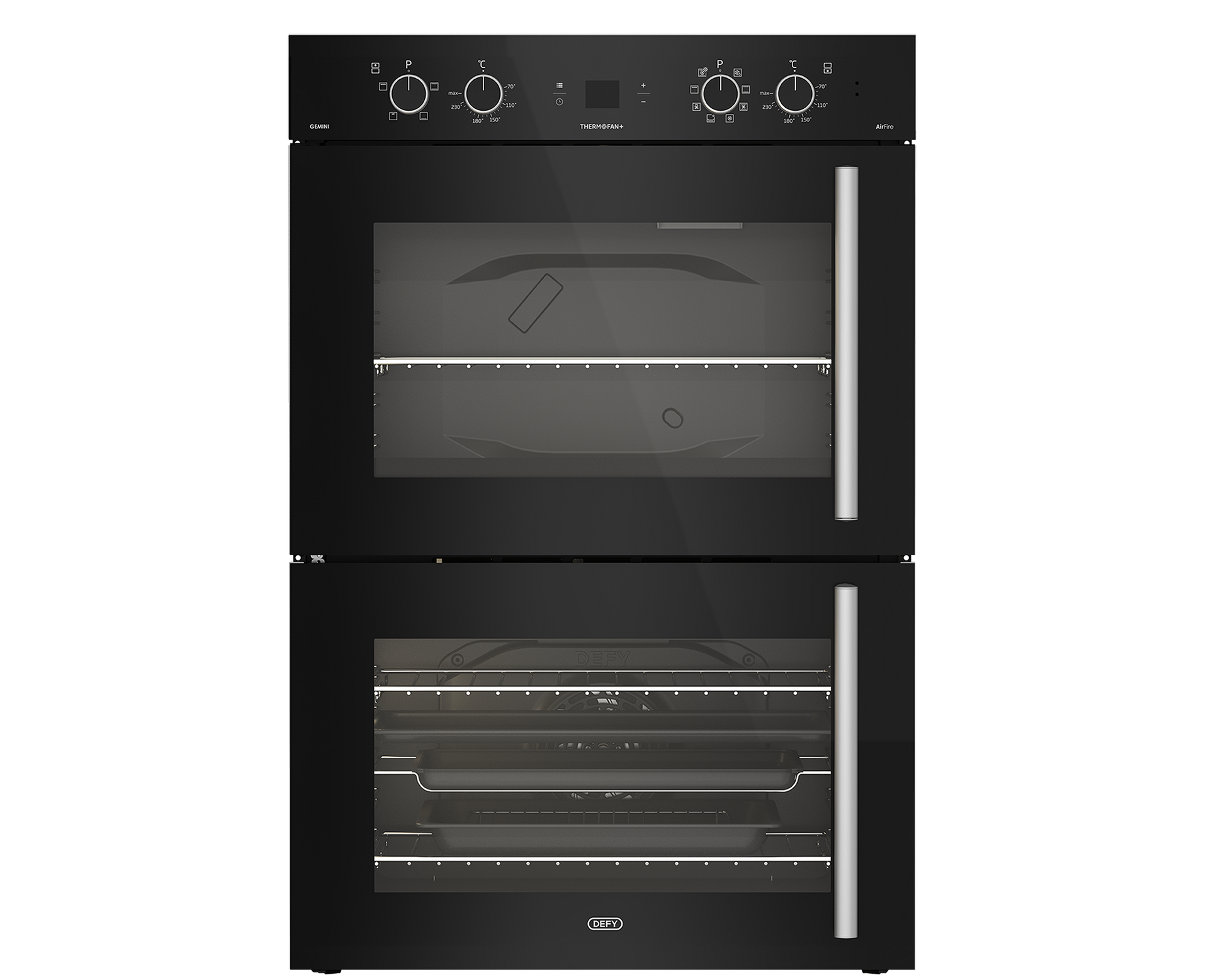 Defy Built In Double Oven Black DBO767-1