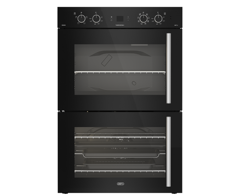 Defy Built In Double Oven Black DBO767-1