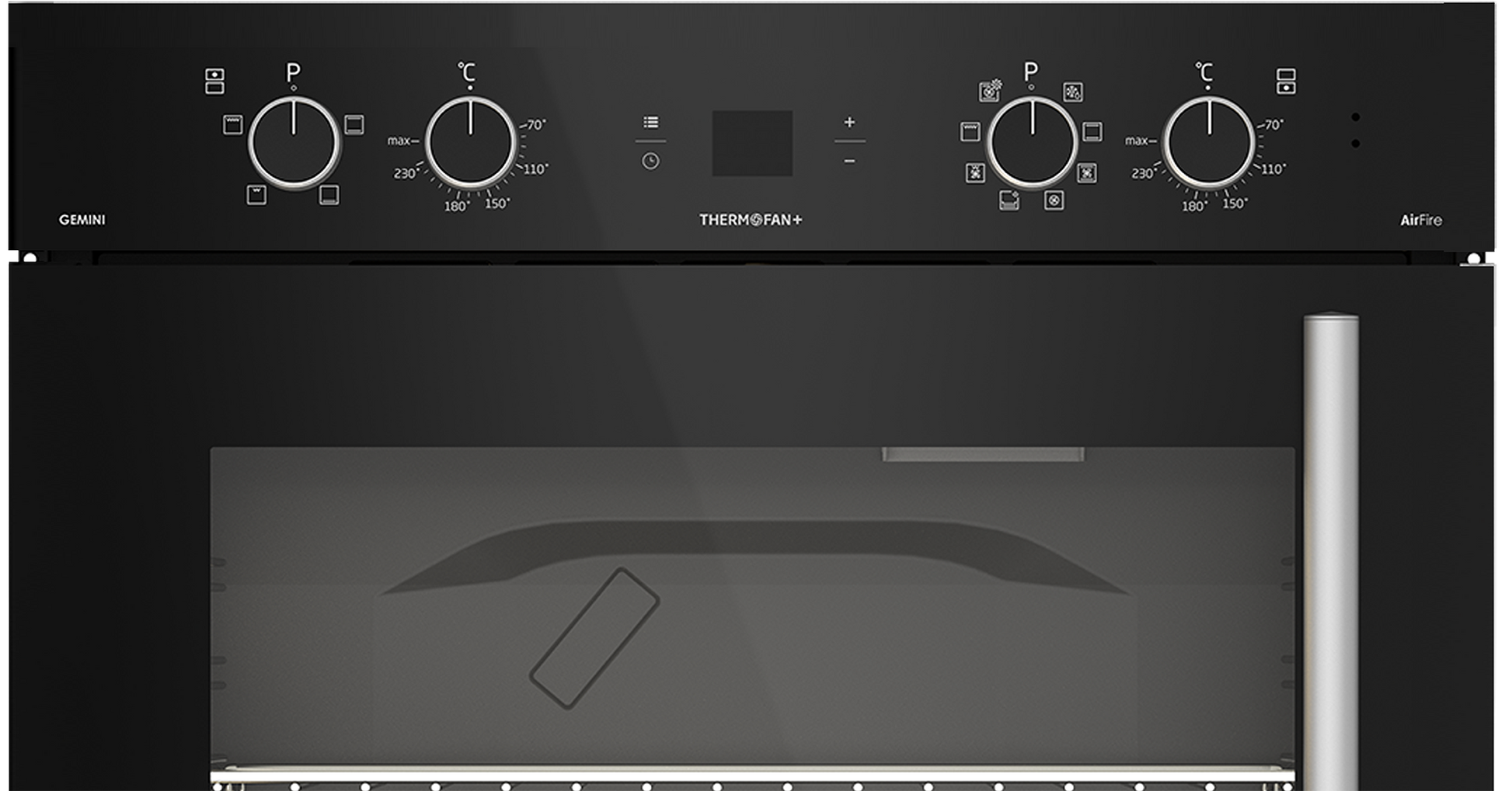 Defy Built In Double Oven Black DBO767-3