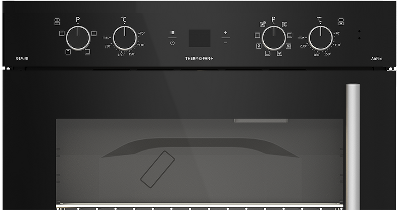 Defy Built In Double Oven Black DBO767-3