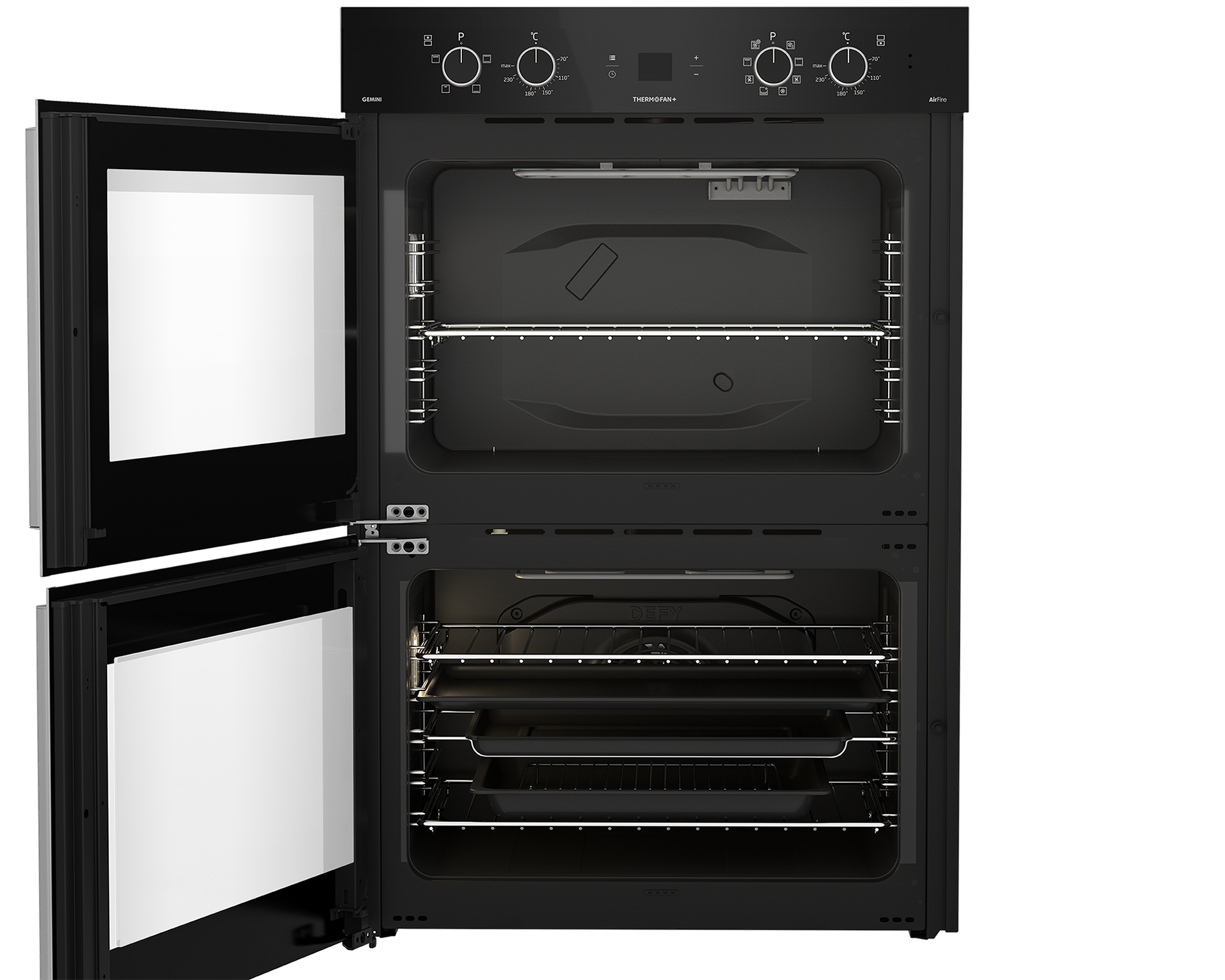 Defy Built In Double Oven Black DBO767