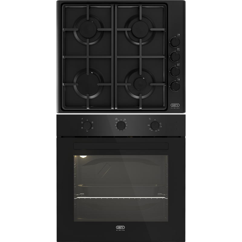 Defy Oven And Hob Set Black DCB832-1