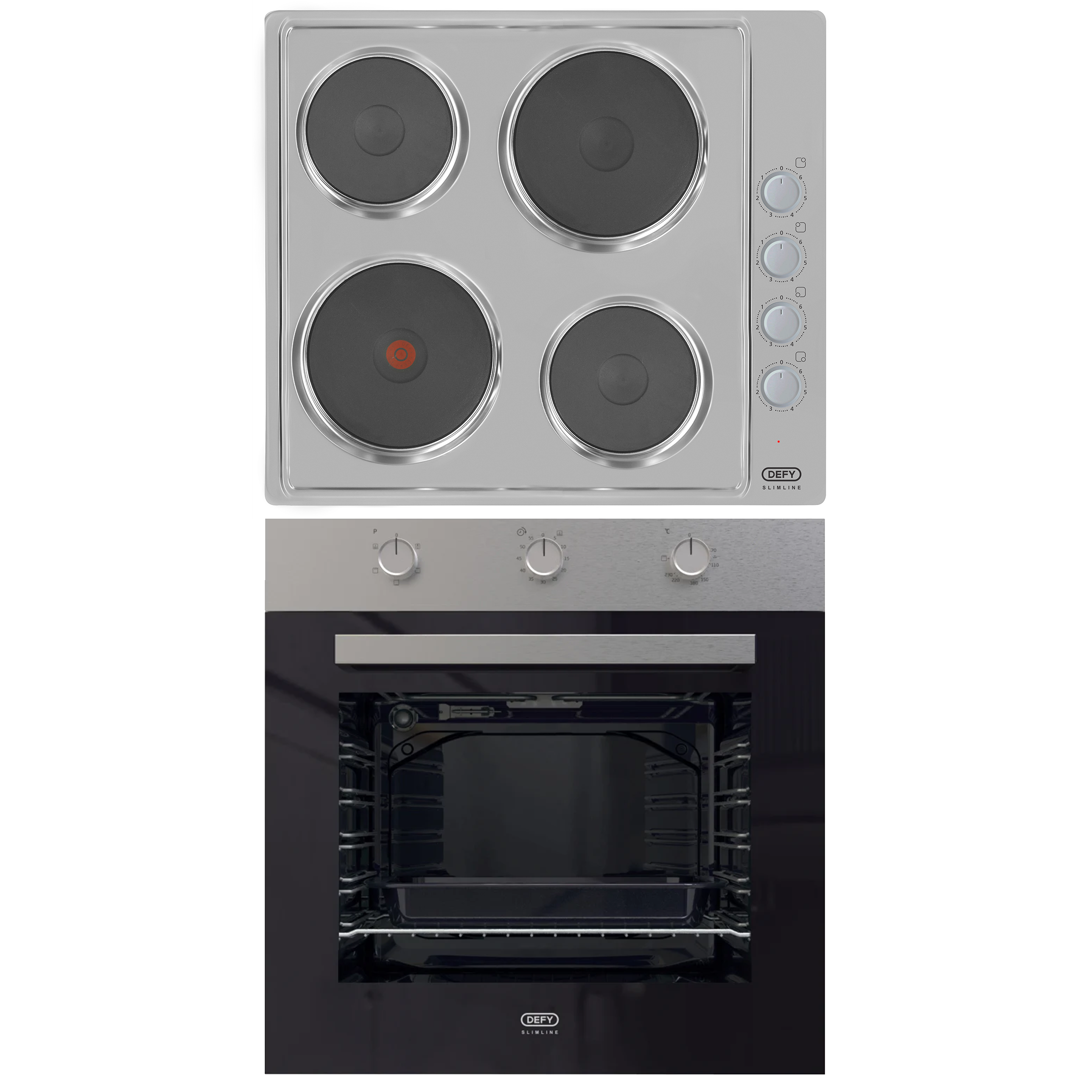 Defy Oven And Hob Set Stainless Steel DCB849E
