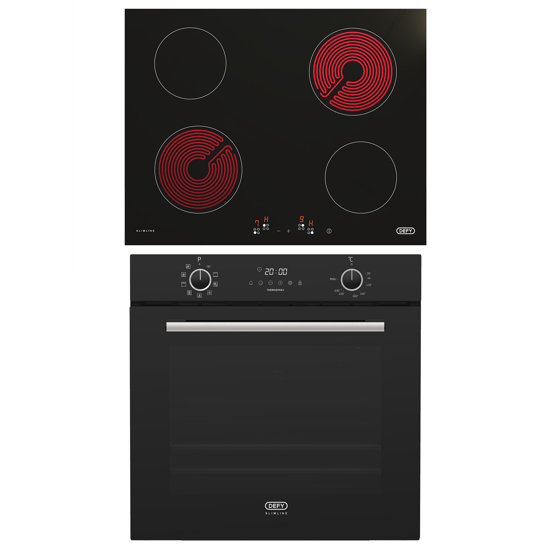 Defy Oven And Hob Set Black DCB996