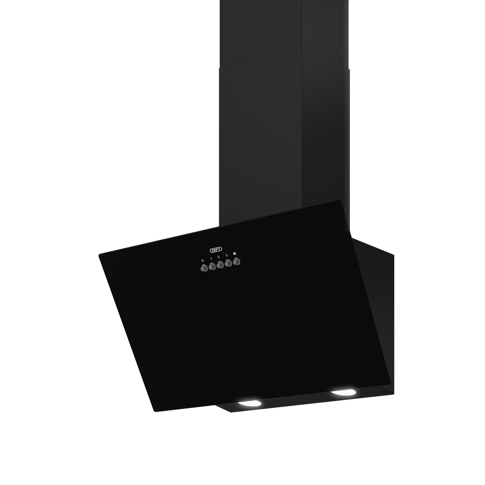 Defy 60 cm Inclined CookerHood Obsidian DCH600B