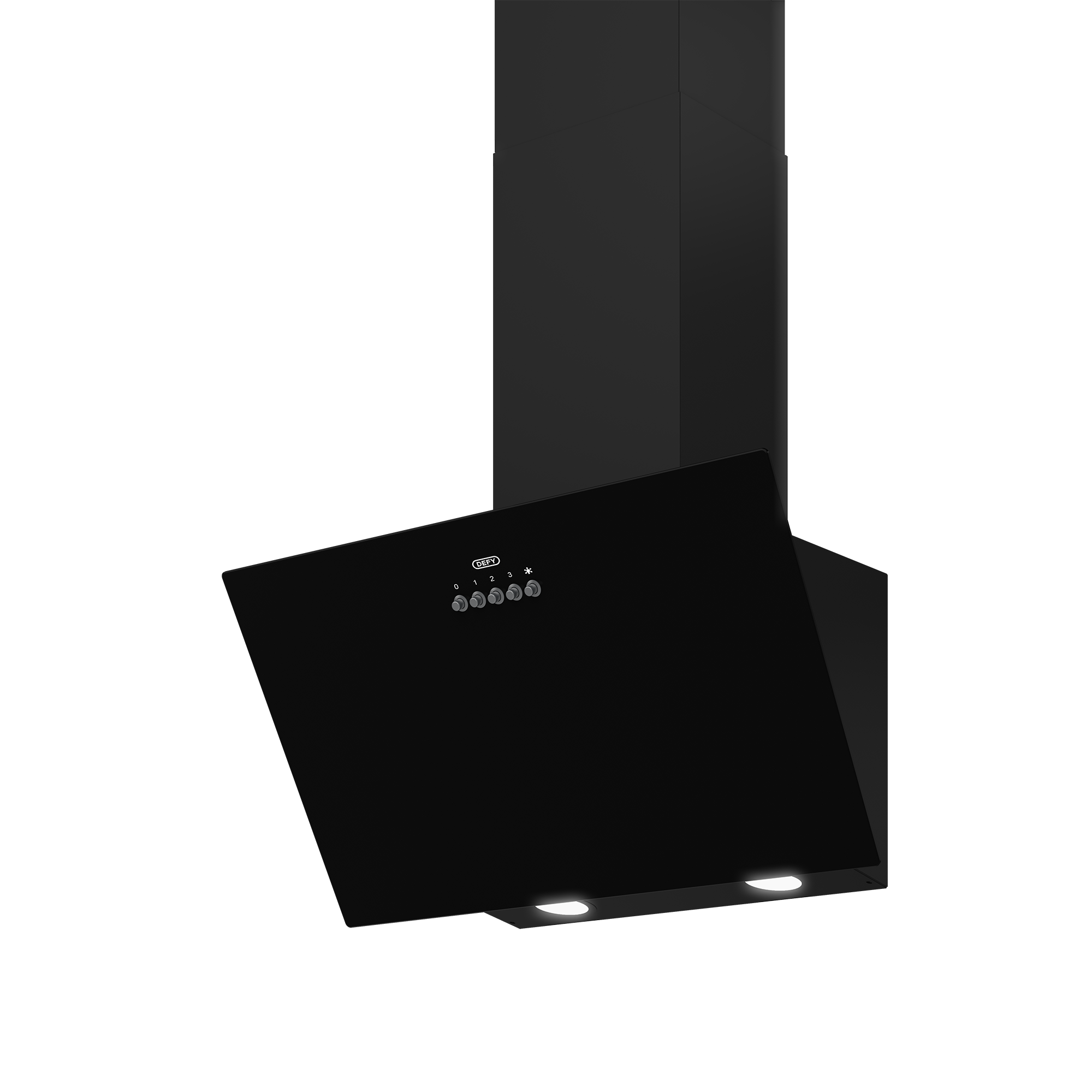 Defy 60 cm Inclined CookerHood Obsidian DCH600B