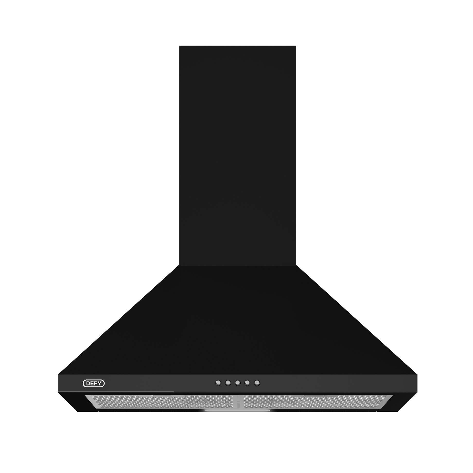 Defy Chimney Cookerhood Black DCH60CB-1
