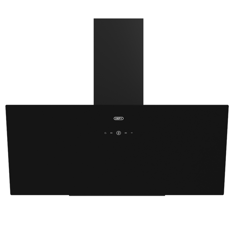 Defy 90cm Black Inclined Cookerhood DCH900B-1