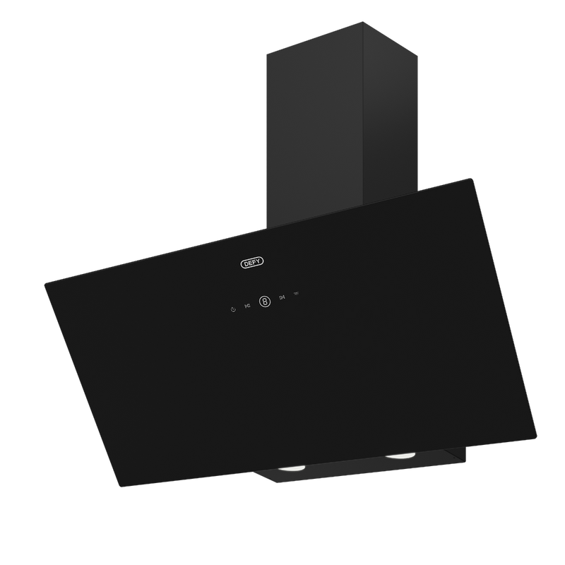 Defy 90cm Black Inclined Cookerhood DCH900B-2