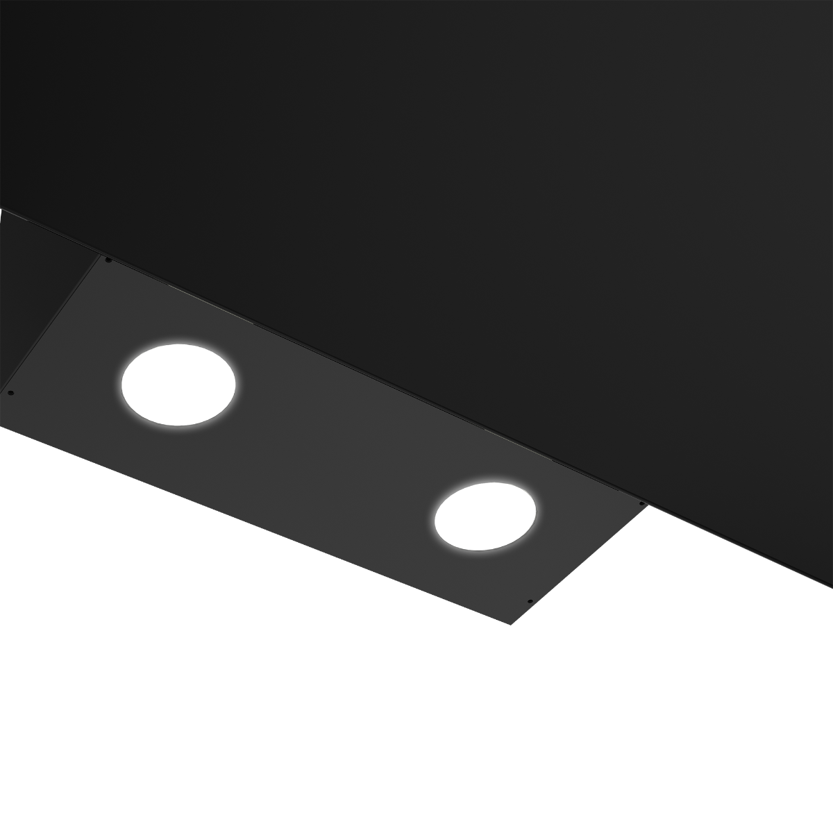 Defy 90cm Black Inclined Cookerhood DCH900B-3