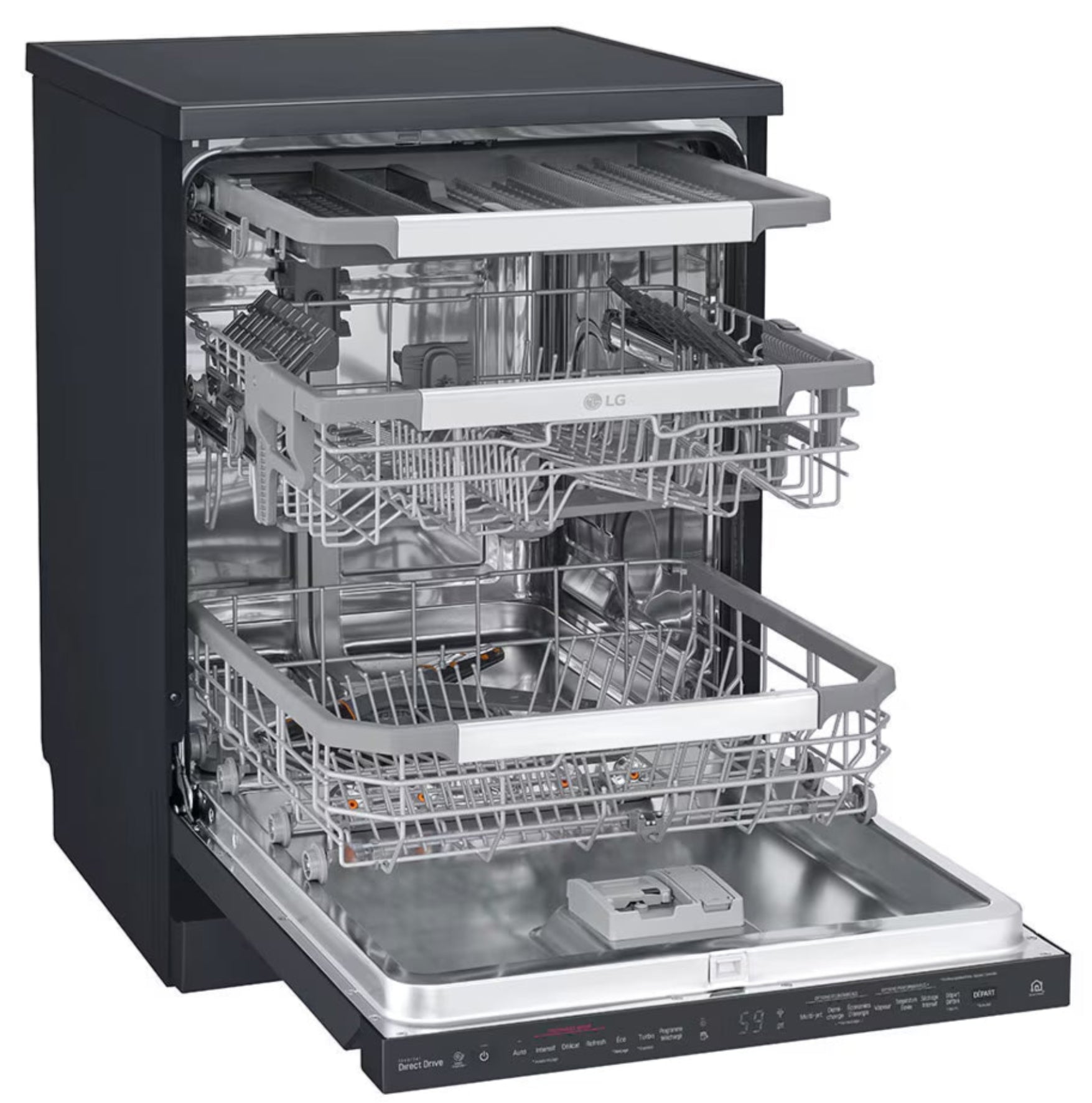 LG 14 Place Setting Dishwasher Black DFB325HM-4
