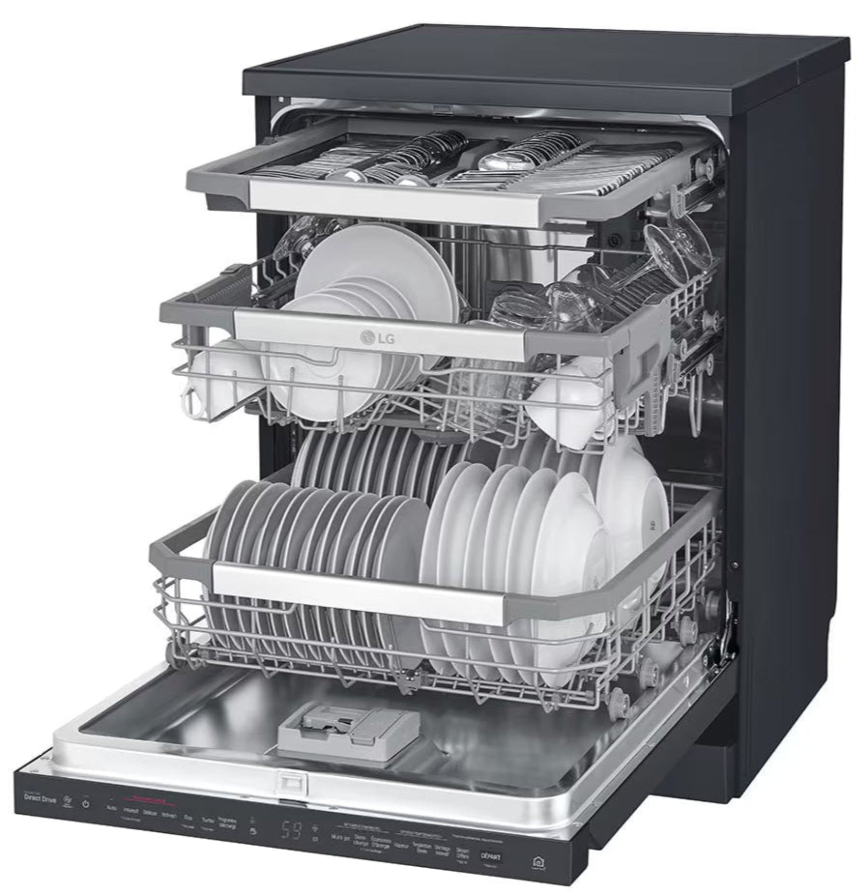 LG 14 Place Setting Dishwasher Black DFB325HM