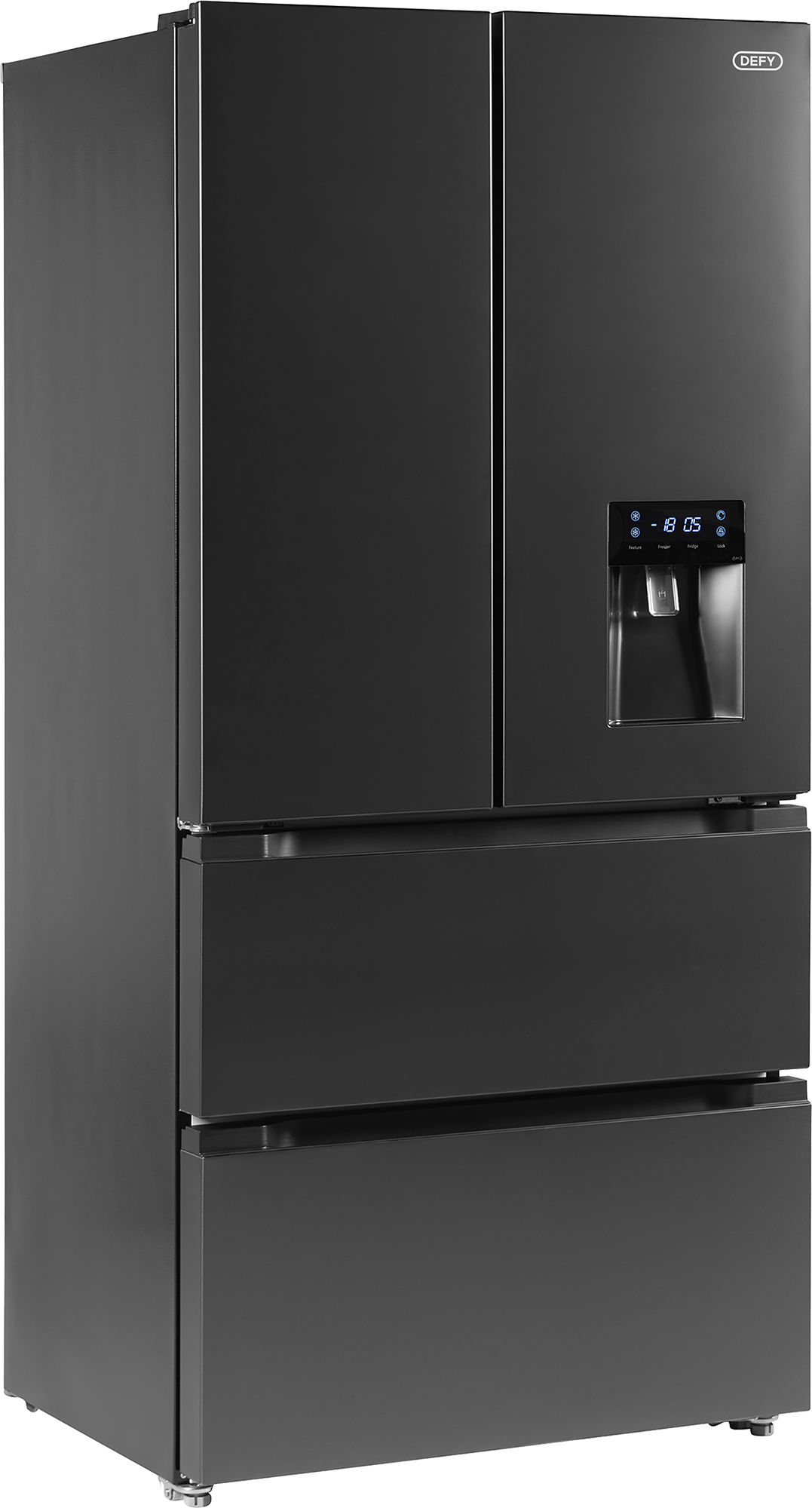 Defy 485L French Door Fridge Black DFF440-2