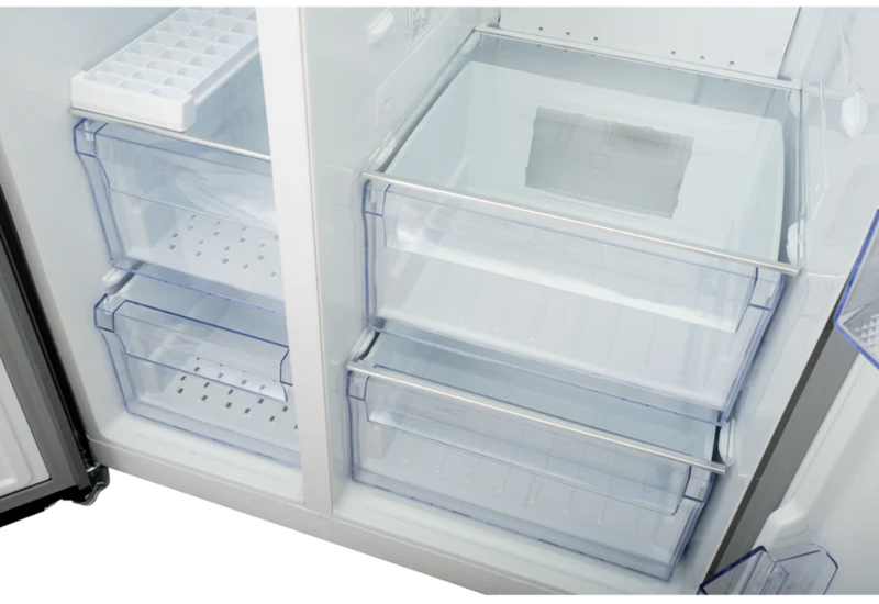 Defy 555L Naturelight Side By Side Fridge Metallic DFF547
