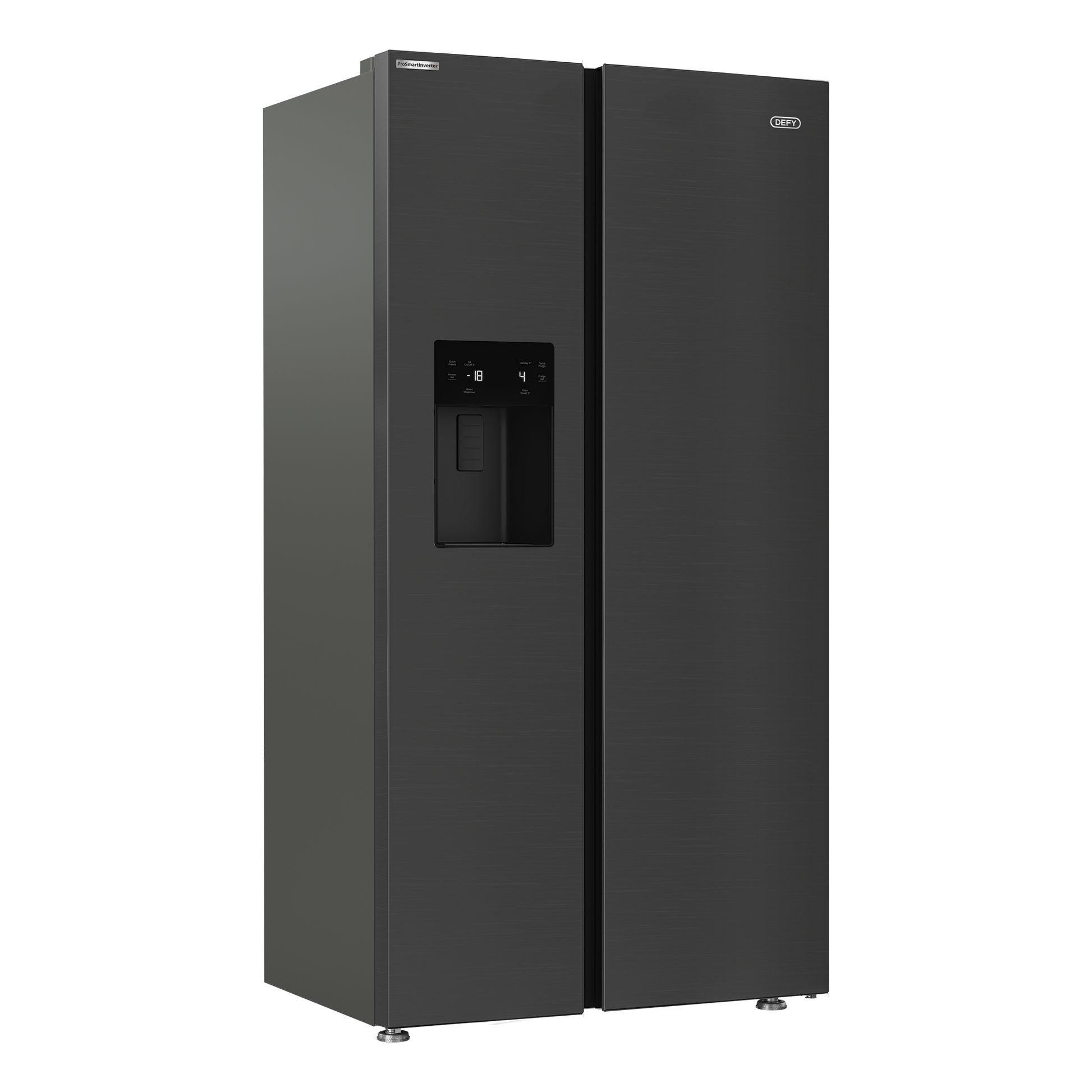 525L Black Defy Side by Side Fridge