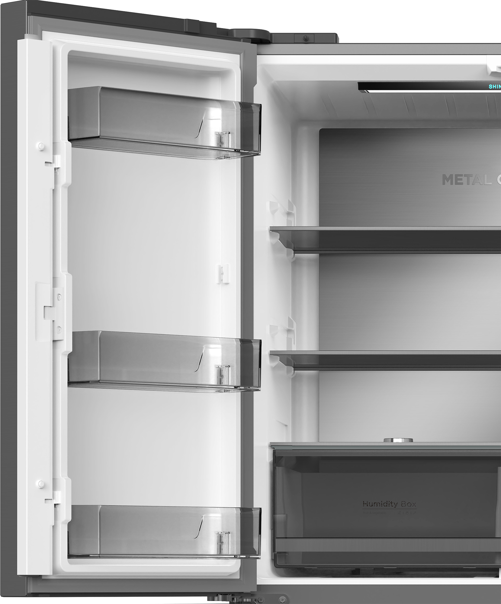 Defy 601L Multi Door Fridge Dark Inox DFF590
