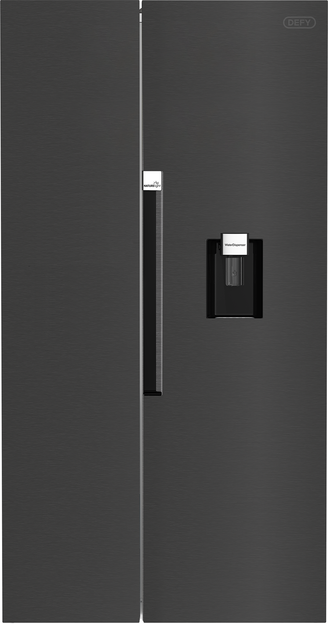 Defy 555L Naturelight Side By Side Fridge Dark Inox DFF647