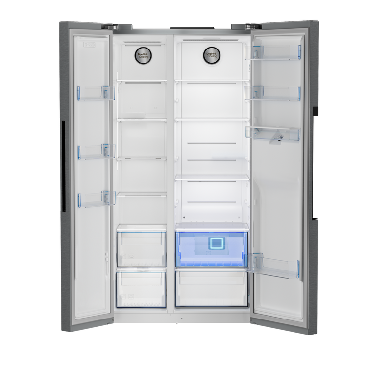Defy 555L Naturelight Side By Side Fridge Dark Inox DFF647-4