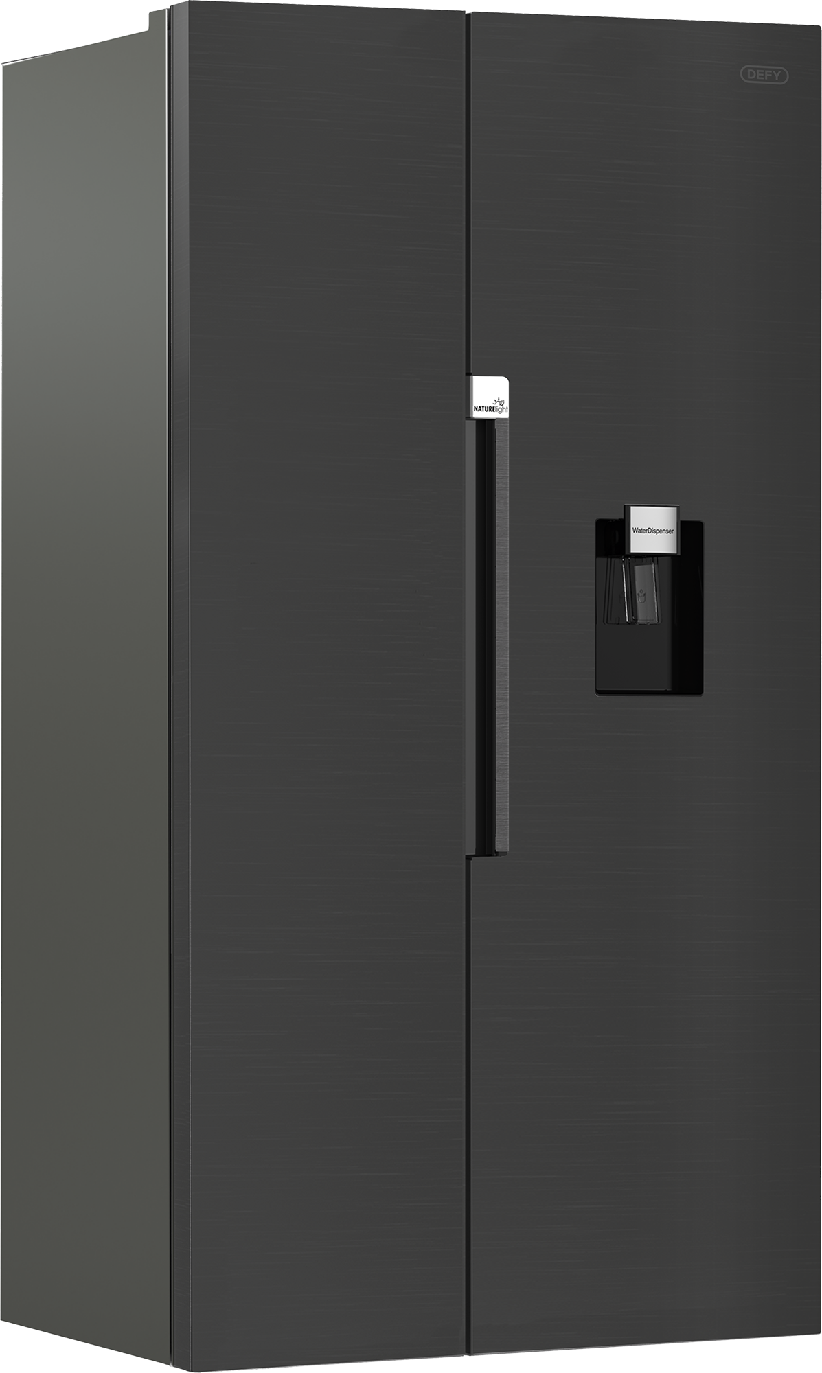 Defy 555L Naturelight Side By Side Fridge Dark Inox DFF647-2