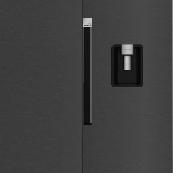 Defy Naturelight 618L Side By Side Door Fridge Dark Inox DFF663