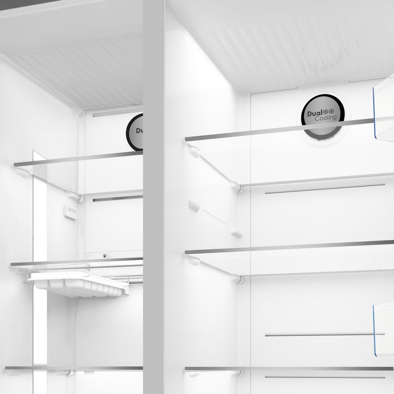 Defy Naturelight 618L Side By Side Door Fridge Dark Inox DFF663-7