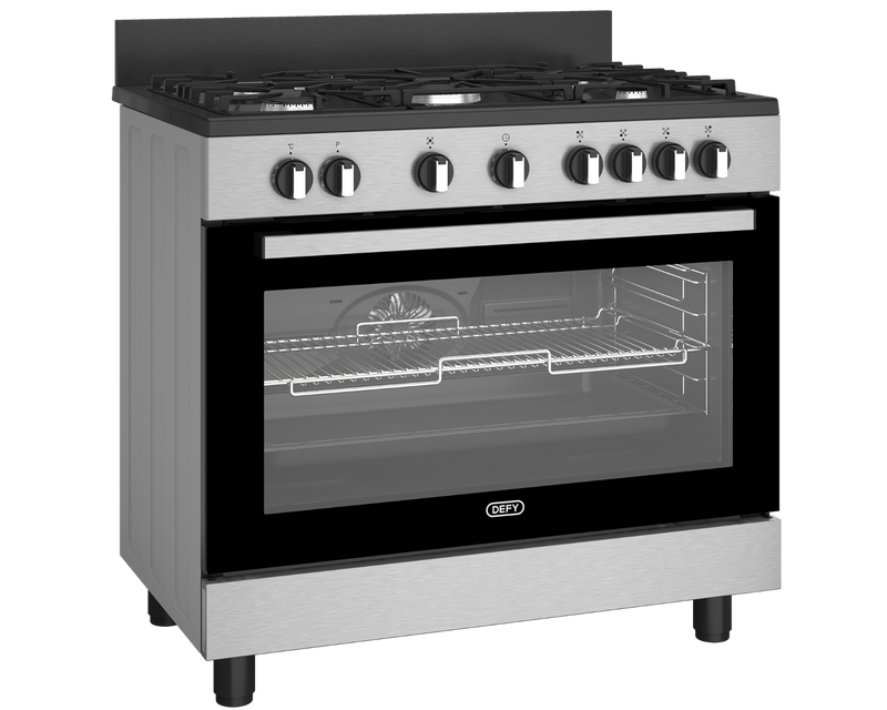 Defy Freestanding Gas/Electric Stove DGS90GEBI-9