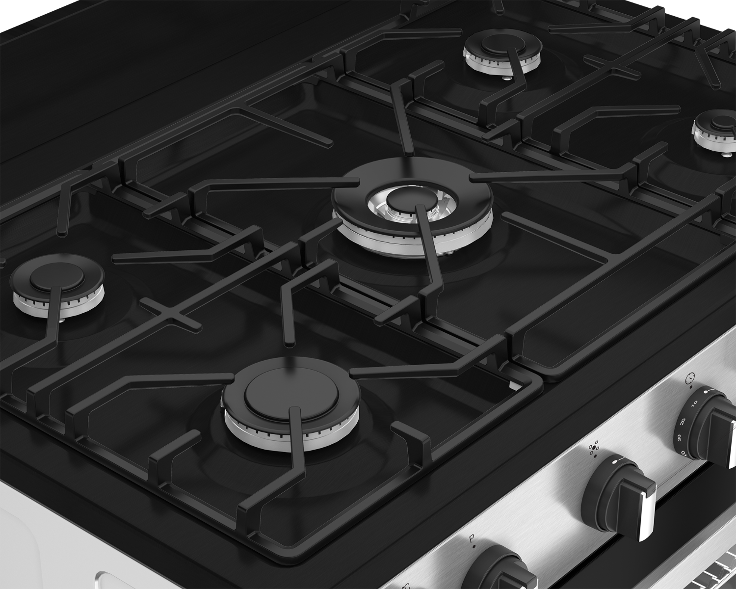 Defy Freestanding Gas/Electric Stove DGS90GEBI-5