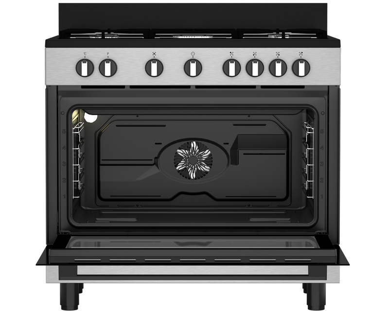 Defy Freestanding Gas/Electric Stove DGS90GEBI-3