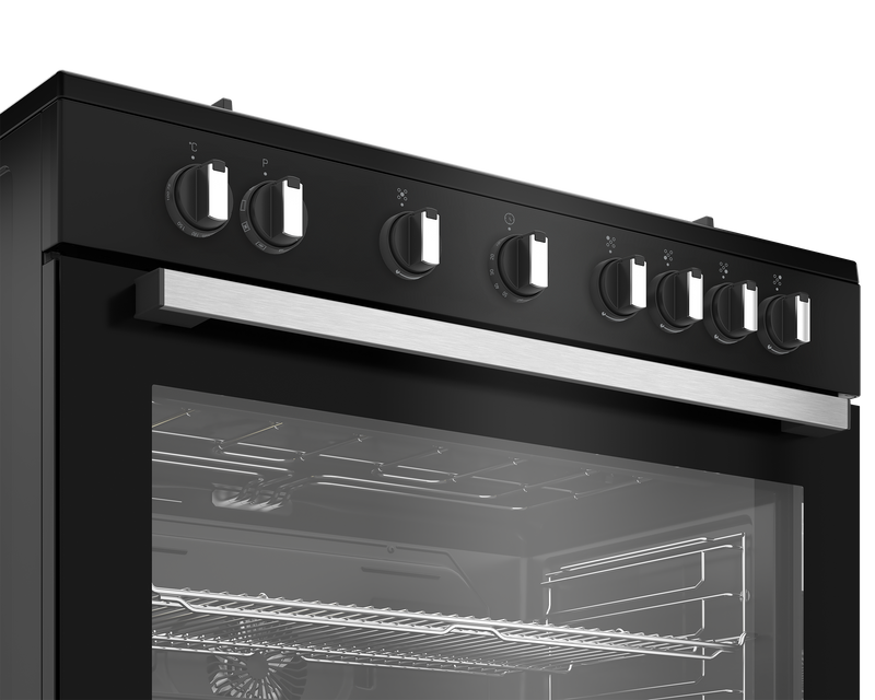 Defy 90cm Gas/Electric Stove Black DGS90GEB-5