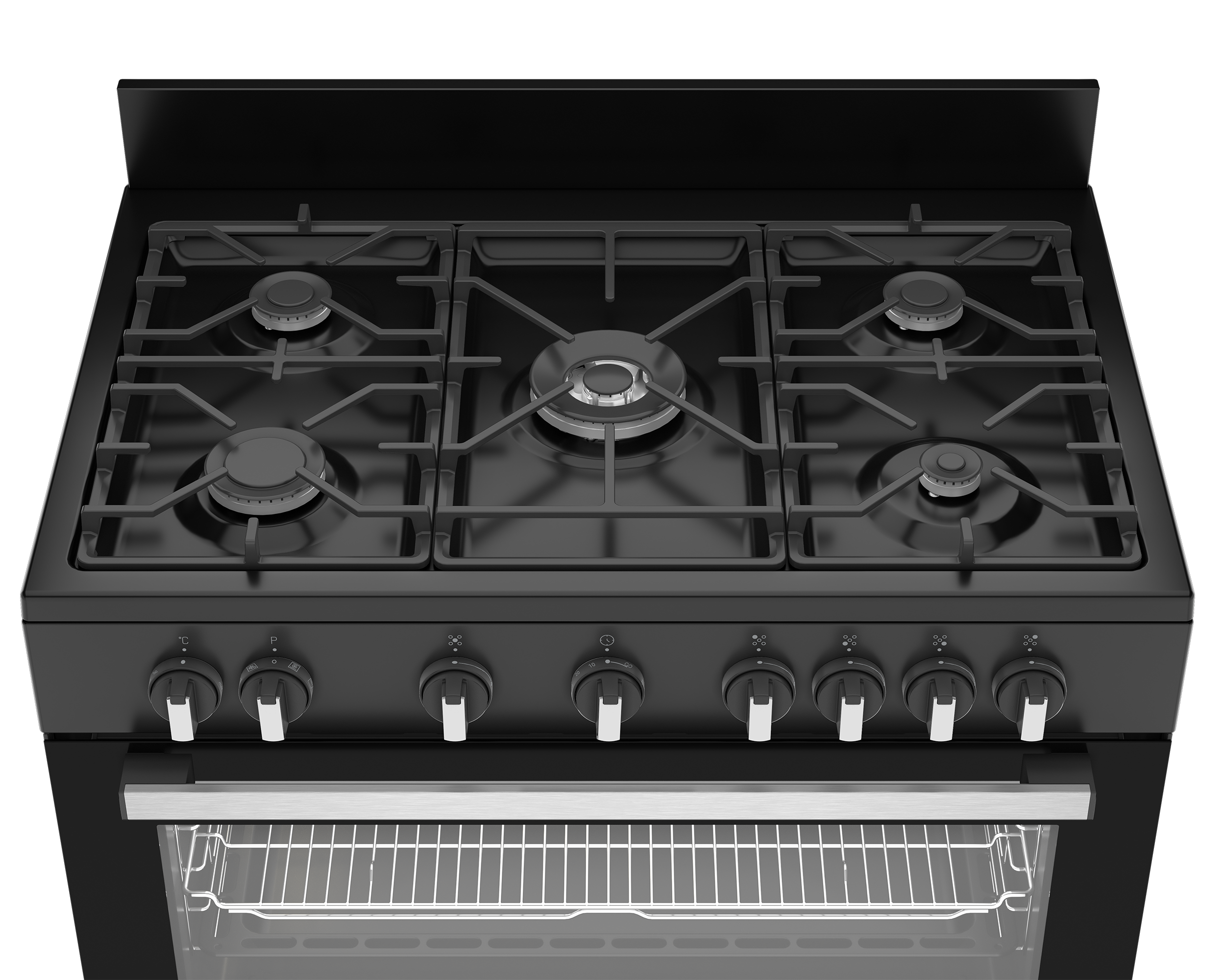 Defy 90cm Gas/Electric Stove Black DGS90GEB