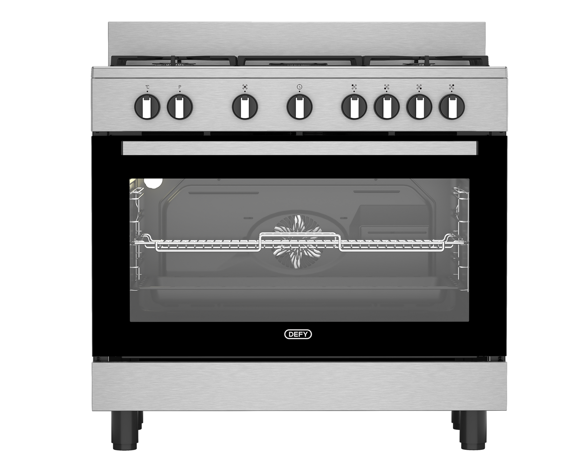Defy Freestanding Gas/Electric Stove DGS90GEBIX