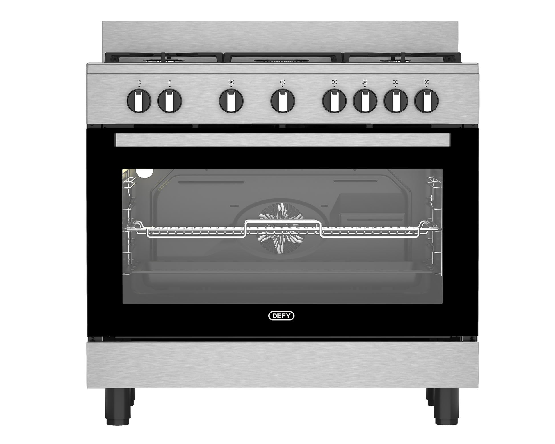 Defy Freestanding Gas/Electric Stove DGS90GEBIX-1