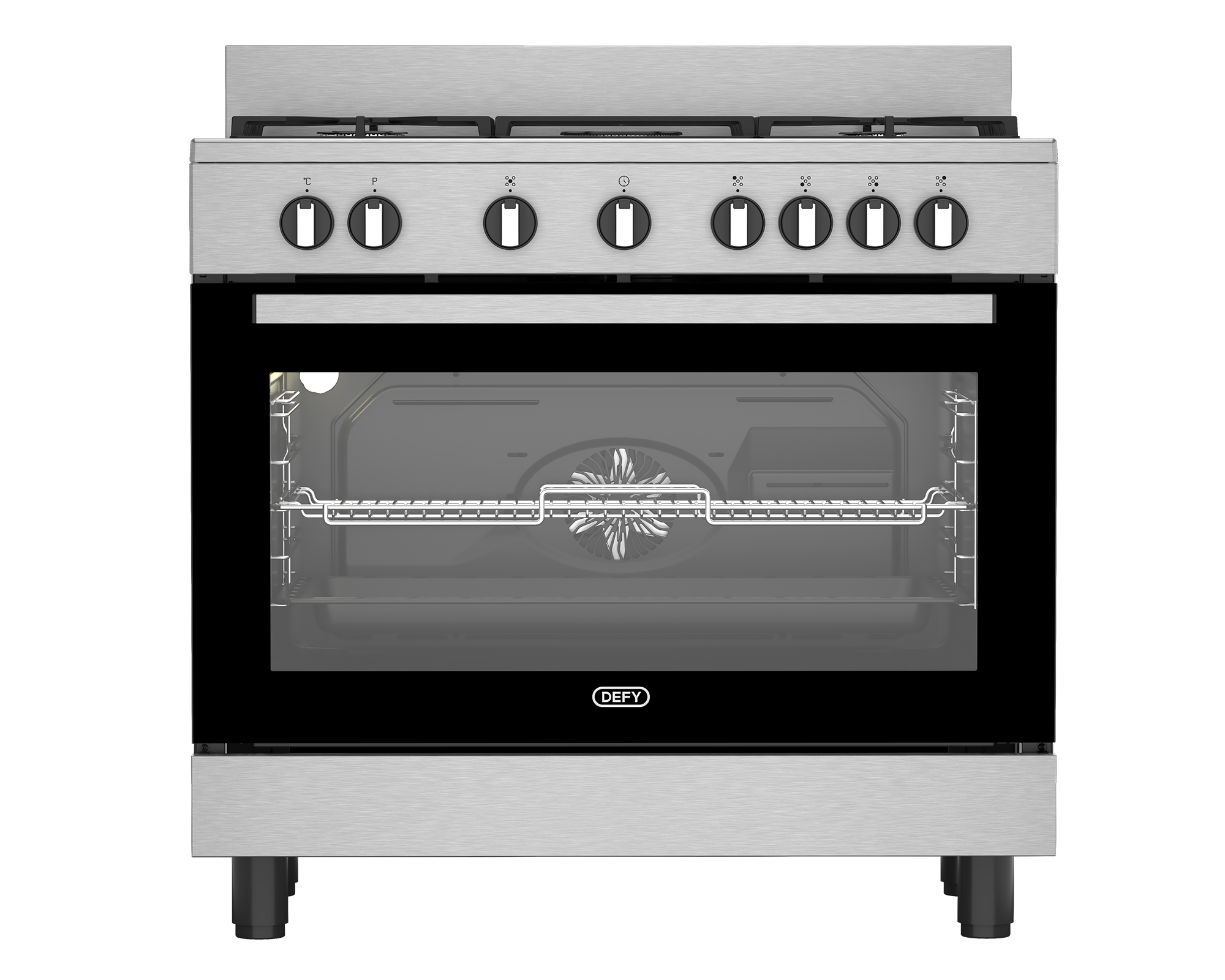 Defy Freestanding Gas/Electric Stove DGS90GEBIX