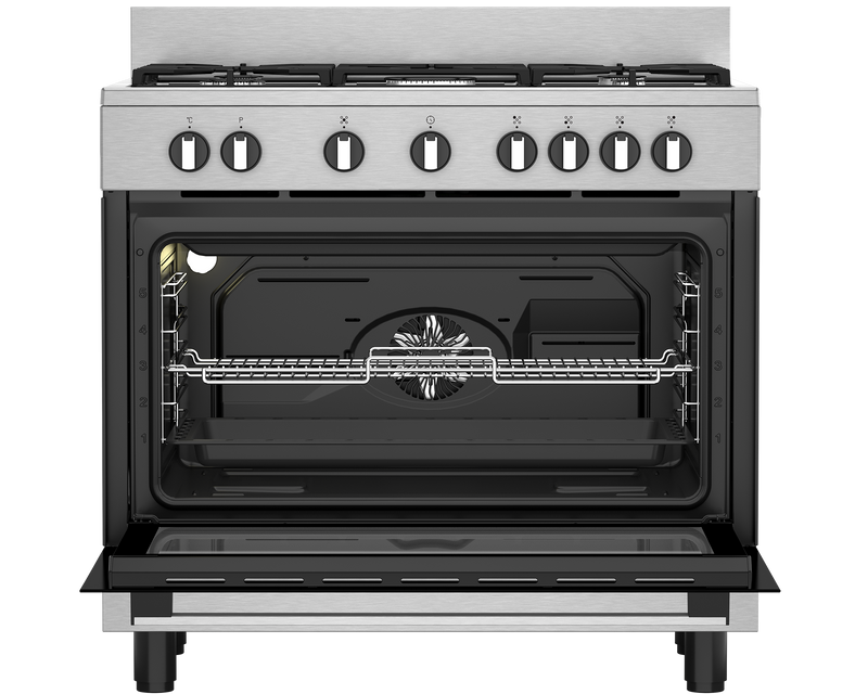 Defy Freestanding Gas/Electric Stove DGS90GEBIX-8