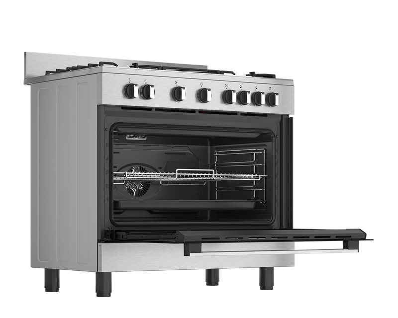 Defy Freestanding Gas/Electric Stove DGS90GEBIX-4