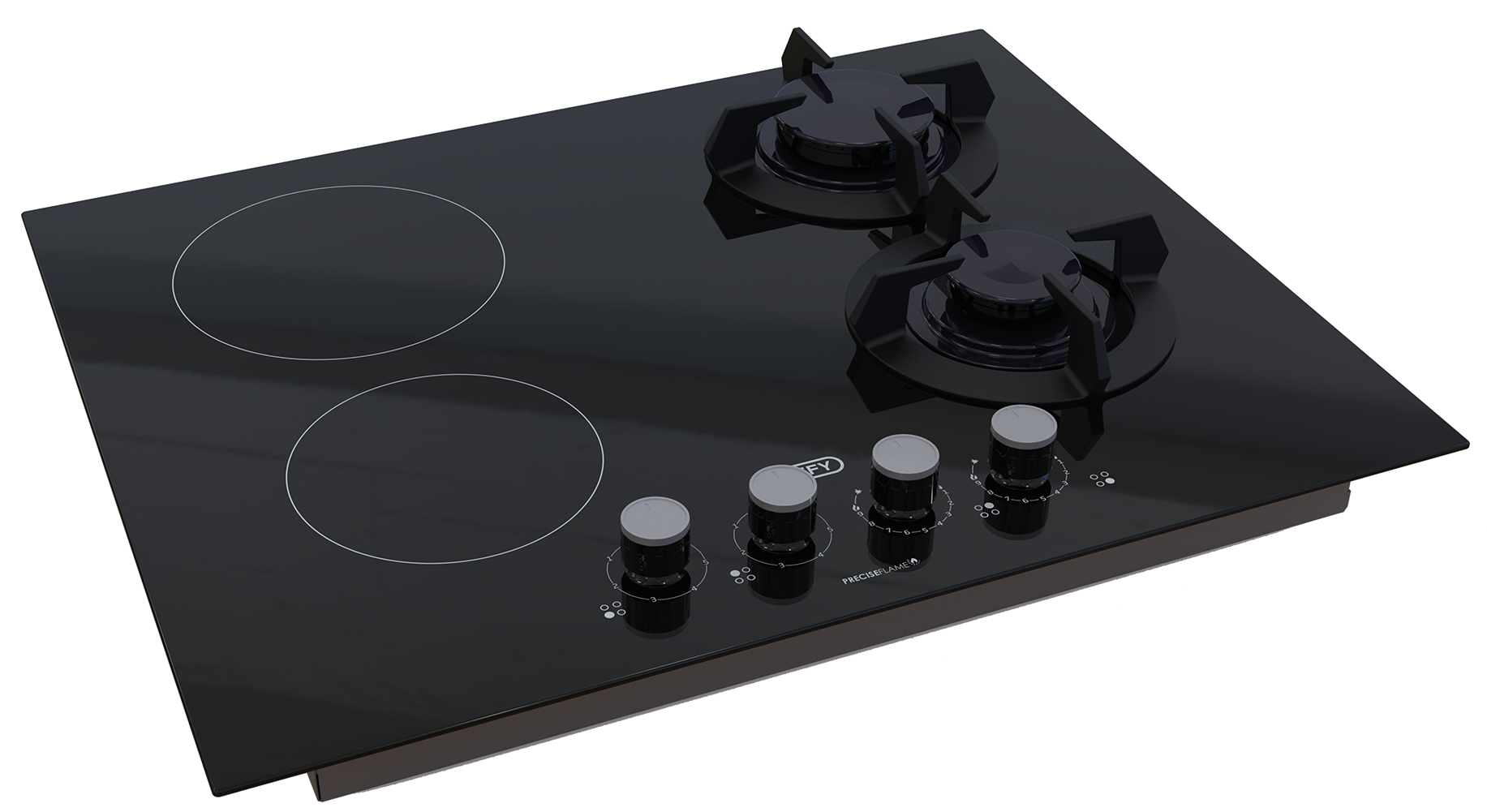 Defy 60cm Hybrid Hob Gas - Electric Hob DHG606-2