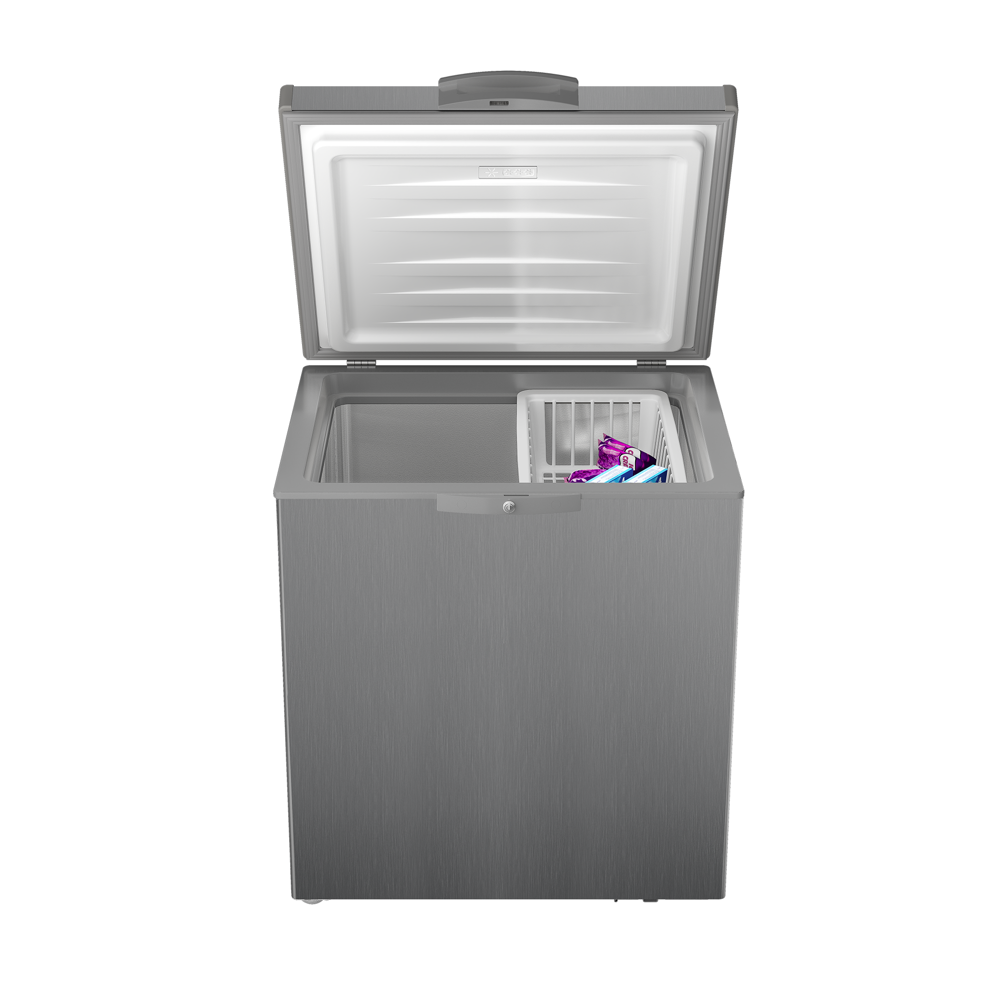 Defy 195L Chest Freezer Satin Metallic DMF513