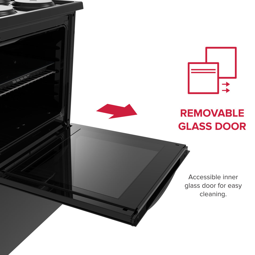 Defy Freestanding Stove Black DSS694X-6