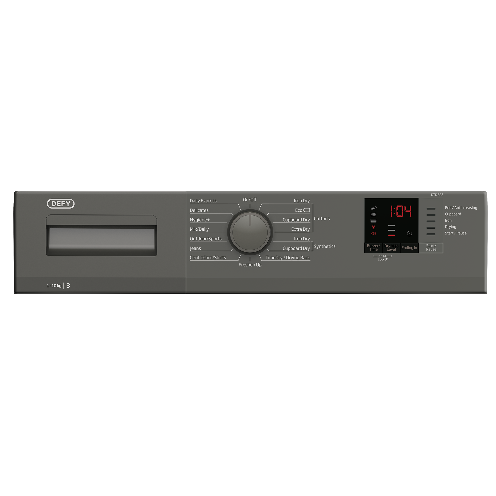 Defy 10kg Condenser Tumble Dryer Grey DTD322