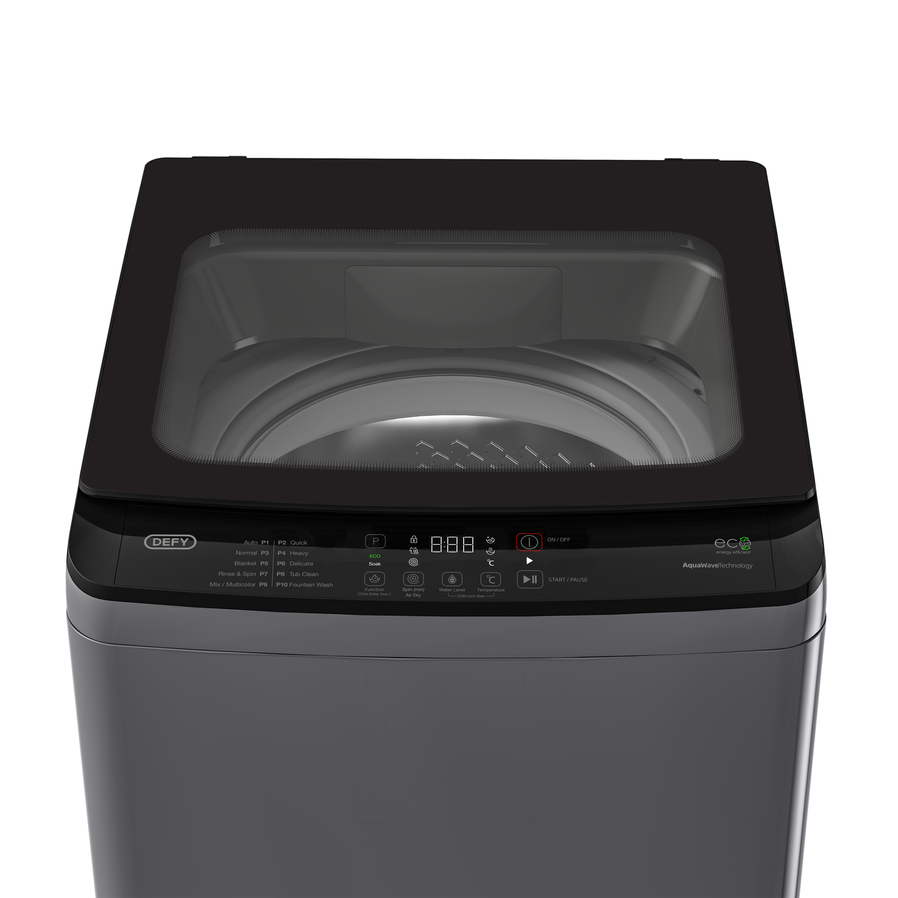 Defy 14kg Top Loader Washing Machine Grey DTL160