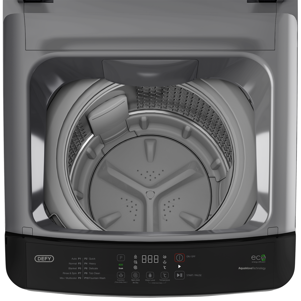 Defy Top Loader Defy 14kg Top Loader Washing Machine Grey DTL160