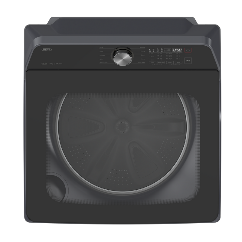 Defy 20kg Top Loader Washing Machine Dark Grey DTL200-3